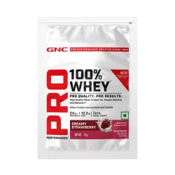 GNC Pro Performance 100% Whey Protein Powder | 35 Gm | 1 Serving | Boosts Strength & Endurance | Builds Lean Muscles | F