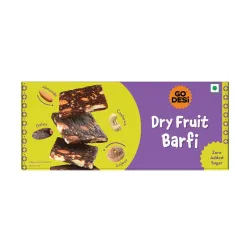 GO DESi Dates Dry Fruit Barfi - Pack of 6