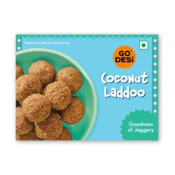 GO DESi Jaggery Coconut Laddu - 200 grams | With Goodness of Jaggery | No Artificial Flavours | Sweets | Laddoo