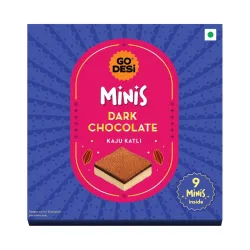 GO DESi - Minis Dark Chocolate Kaju Katli 
