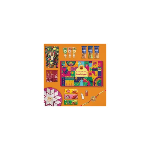 Image of GO DESi Rakhi Gift Box – 17 Items 