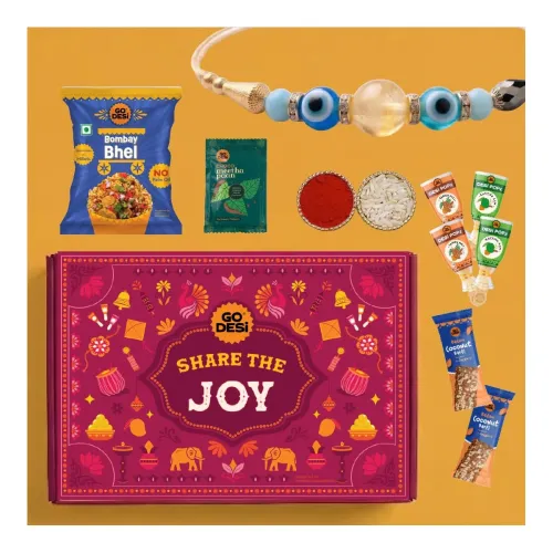 Image of GO DESi Rakhi Set For Brother - 12 Items 