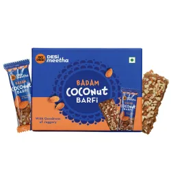GO DESi - DESi Meetha Badam Coconut Barfi | 96 grams