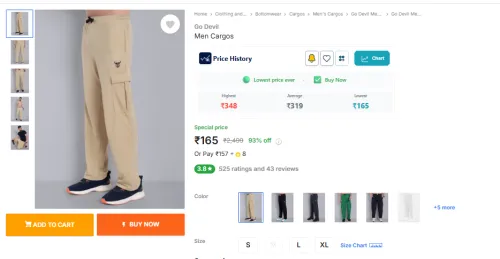 Image of Go Devil  Men Cargos