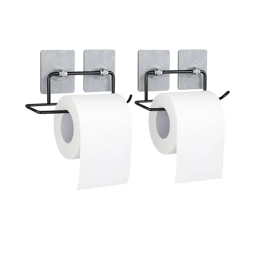 Image of Go Hooked Self Adhesive Toilet Paper Holder (Pack of 2)