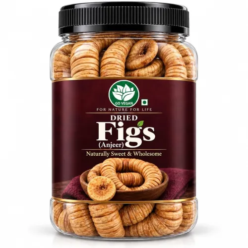 Image of Go Vegan ‎Afghani Anjeer Dried JAR Pack | Figs | Dry Fruits | Nuts (1KG)