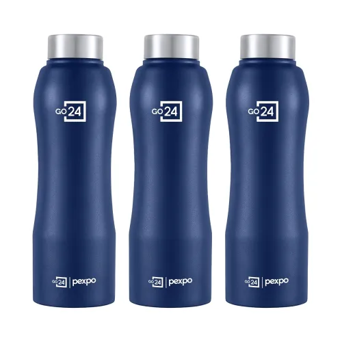 Image of Go24 pexpo Bistro Water Bottle 1 Litre Pack of 3