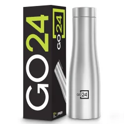 Go24 pexpo Monaco 1000 ISI Certified Stainless Steel Sports/Fridge Water Bottle