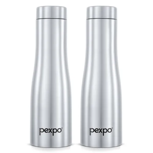 Image of Go24 Pexpo Monaco 1000 ISI Stainless Steel Water Bottles Pack of 2