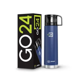 Go24 pexpo Stainless Steel Water Bottle Fererro Denim Blue 1000ml