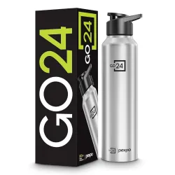 Go24 Pexpo Stainless Steel Water Bottle, 1 Ltr