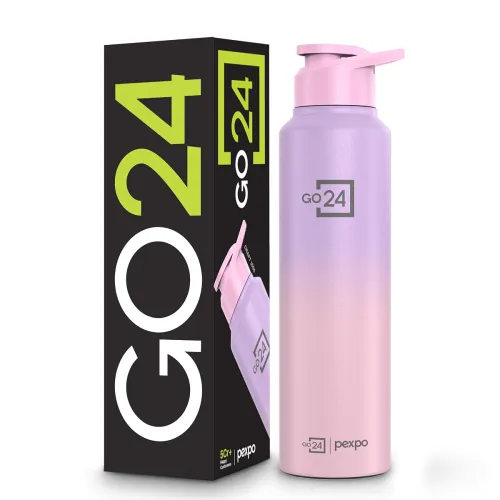 Image of Go24 Pexpo Craft Pink-Purple Ombre Water Bottle (950ml)
