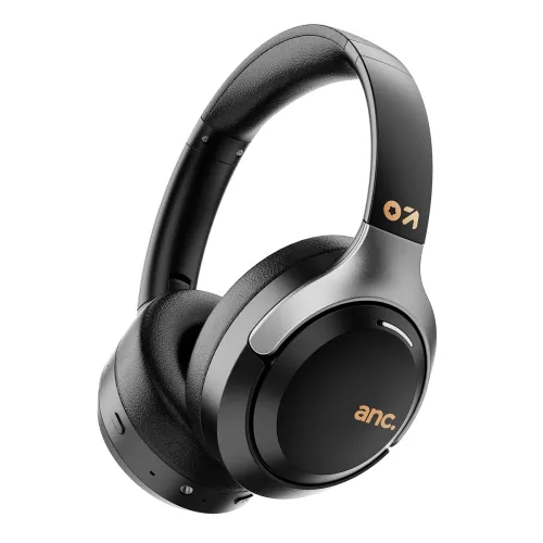 Image of GOBOULT New Newly Launched Anchor Bluetooth Wireless Over Ear Headphones with Mic, Active Noise Cancellation, 72H Playti
