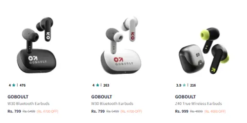 Image of Goboult Earbuds at Minimum 70% Discount