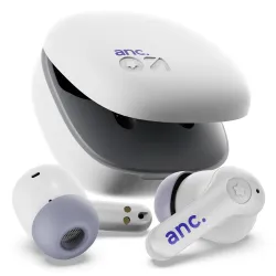 GOBOULT Klarity 4 ANC in-Ear Truly Wireless Earbuds 35dB Active Noise Cancellation, 60H Playtime, 4Mics Calling, 45ms Low Latency, 10mm Driver, Type-C Fast Charging(Electric White)