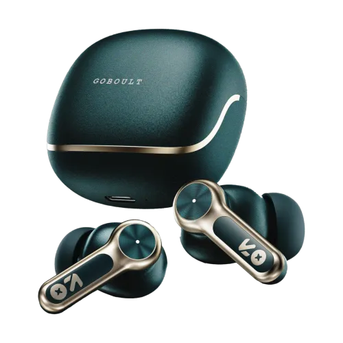 Image of GOBOULT Raven 70Hrs Bluetooth Headset Emerald Green True Wireless