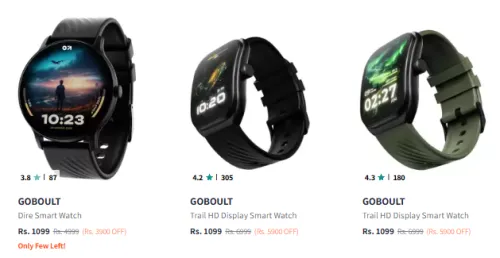Image of Goboult Smart Watch at Minimum 70% Discount