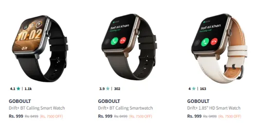 Image of Goboult Smartwatches at minimum 80% Discount