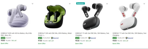 Image of Goboult True Wireless Earbuds starting at ₹699