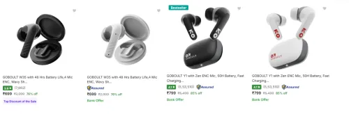 Image of Goboult True Wireless Earbuds upto 85% Discount