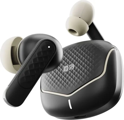 Image of Goboult Z40 v2.0 70Hrs Battery Life, Legacy Continues, 4 Mic ENC, 45ms Low Latency, 5.4v Bluetooth Headset (Opal Black, 