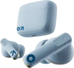 Goboult Z60 with 60Hr Battery, 4 Mic ENC, 50ms Ultra Low Latency, 5.3v Bluetooth Headset (Powder Blue, True Wireless)