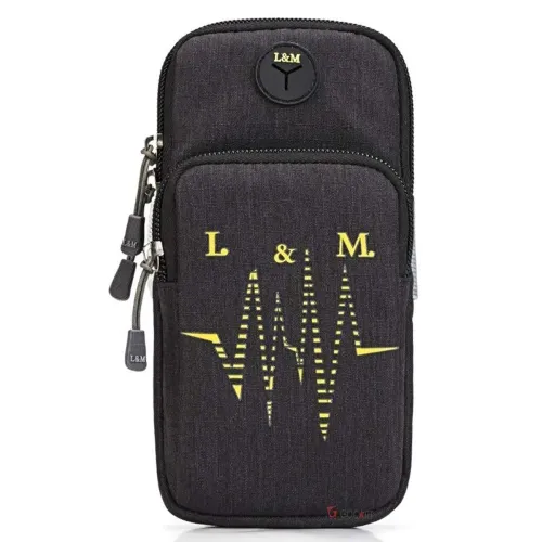 Image of GOCART WITH G LOGO Outdoor Sport Ruining Cycling Hiking Workout Armband Bag(Black)