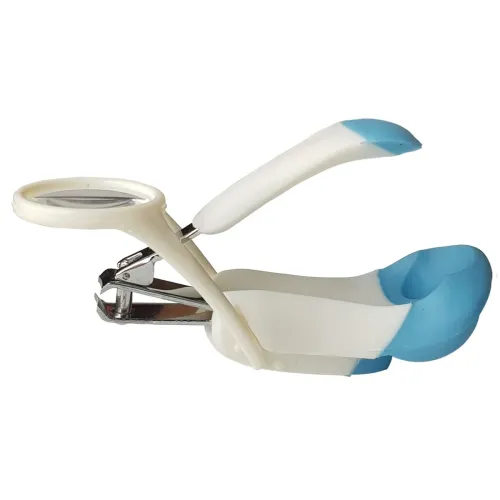 Image of GOCART WITH G LOGO Baby Care Nail Cutter with Magnifier(White)