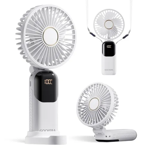Image of GOCKERA Portable Fan, 4200mAh Battery Operated Fan
