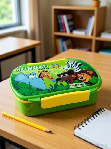 Image of GoDazzl Leak Proof Tiffin for Girls & Boys 