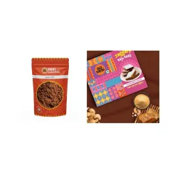 GO DESi Jaggery Powder 1 Kg (2 x 500 g) & Jaggery Kaju Katli 200 grams Combo