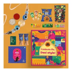 GO DESi Rakhi Set For Brother - 18 Items
