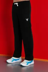 Go Devil  Men Solid Black Track Pants