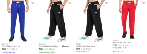Image of Go Devil Men's Track Pants upto 88% Discount