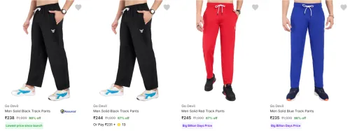 Image of Go Devil Men's Track Pants upto 88% Discount