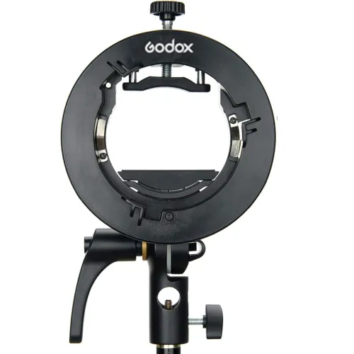 Image of Godox S2 Flash S-Type Bracket with Bowens Mount for Godox V1 AD200Pro etc Round Head Flash Series and AD400Pro AD200 V86