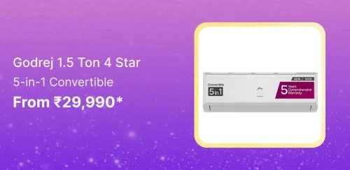 Image of Godrej 1.5 Ton 4 Star AC @ ₹29990 on Flipkart big Billion Days Sale