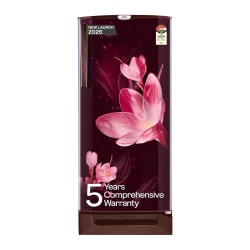 Godrej 185 L 5 Star 5 Years Comprehensive Warrant Advanced Capillary Technology Toughened Glass Shelves Direct Cool Single Door Refrigerator (2026 Model, RD 195EN TAI MY WN, Mystic Wine)