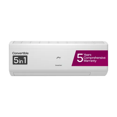 Image of Godrej 2024 Model 1.5 Ton 5 Star Split Inverter 5-In-1 Convertible with Heavy