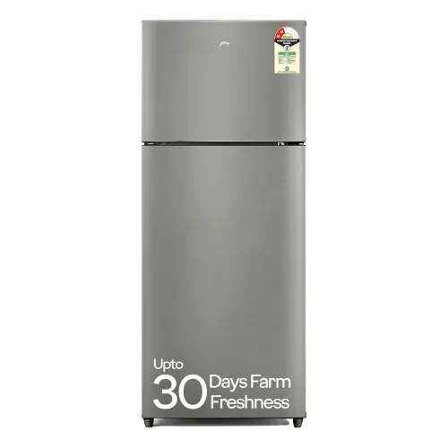 Image of Godrej 223L 2-Star Double Door Fridge – Inverter, Steel Glow