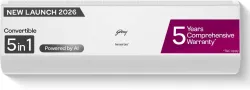 Godrej 2026 Model 2 Ton 3 Star Split Inverter with 5-in-1 convertible | AI Powered| Heavy Duty Cooling at 52 degree cels