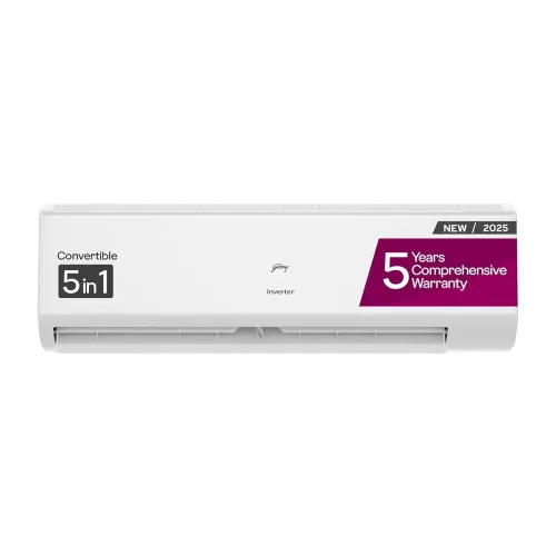 Image of Godrej 1.5 Ton 5★ Inverter Split AC (AI, 5-in-1, 52°C Cooling) 