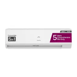 Godrej 1.5 Ton 5★ Inverter Split AC (AI, 5-in-1, 52°C Cooling) 