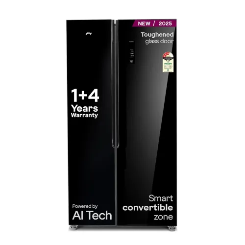 Image of Godrej 600L 3-Star Frost Free Side-by-Side Refrigerator (RS EONVELVET 646C)