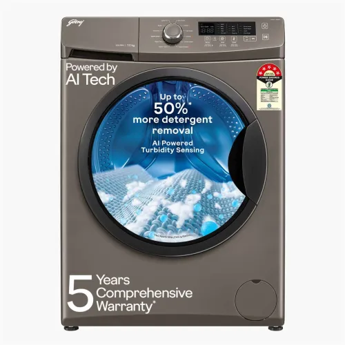 Image of Godrej 7kg Front Load Washing Machine with Heater, Grey (WFEON CRS 7010)