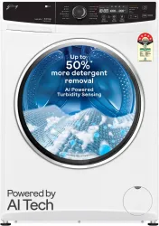 Godrej 9 kg with AI Tech Fully Automatic Front Load Washing Machine with In-built Heater White, Grey (WFEON ZUS 9014 5.0