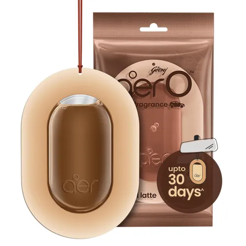 Image of Godrej aer O – Hanging Car Air Freshener – Caramel Latte (7.5g)