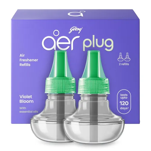 Image of Godrej aer Plug Electric Air Freshener 2 Refills (20ml each