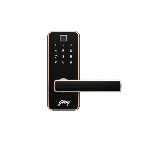 Image of Godrej Smart Lock I Catus Touch Pro I Digital Lock for Main and Internal Wooden Door I 3 in 1 Access I Fingerprint I Pin