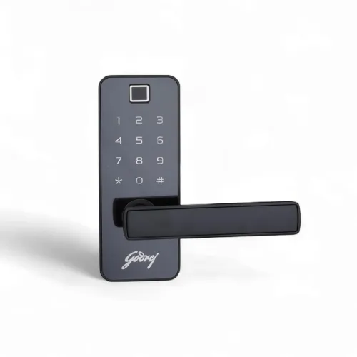 Image of Godrej Smart Lock I Catus Touch Pro I Digital Lock for Main and Internal Wooden Door I 3 in 1 Access I Fingerprint I Pin